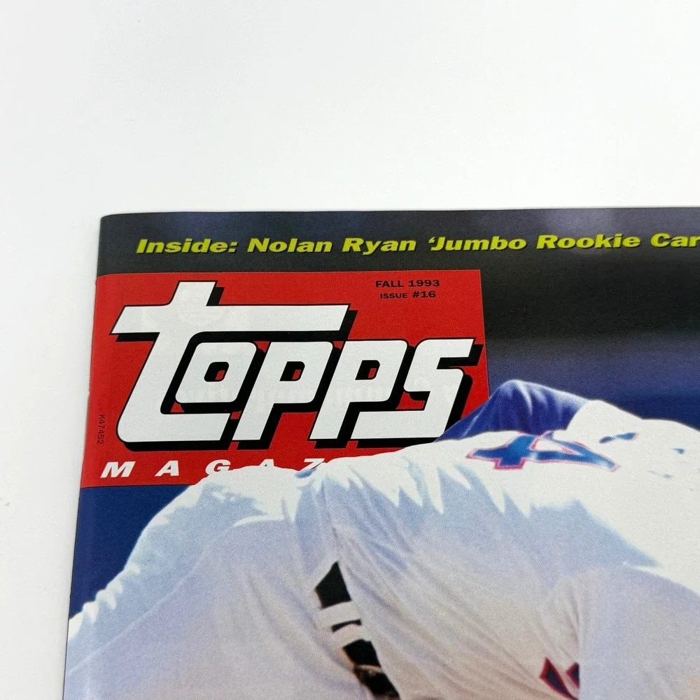 Topps Magazine Fall 1993 Issue 16 Nolan Ryan 5 Cards Intact Jumbo RC Reprint